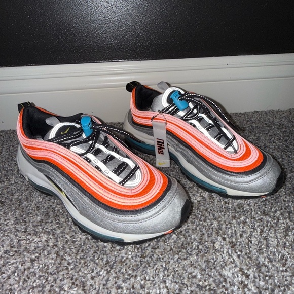 Nike Shoes - Nike Air Max 97 GS Sky orange and gray sneaker